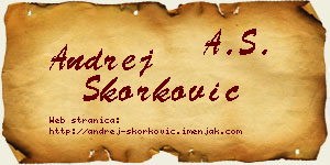 Andrej Skorković vizit kartica